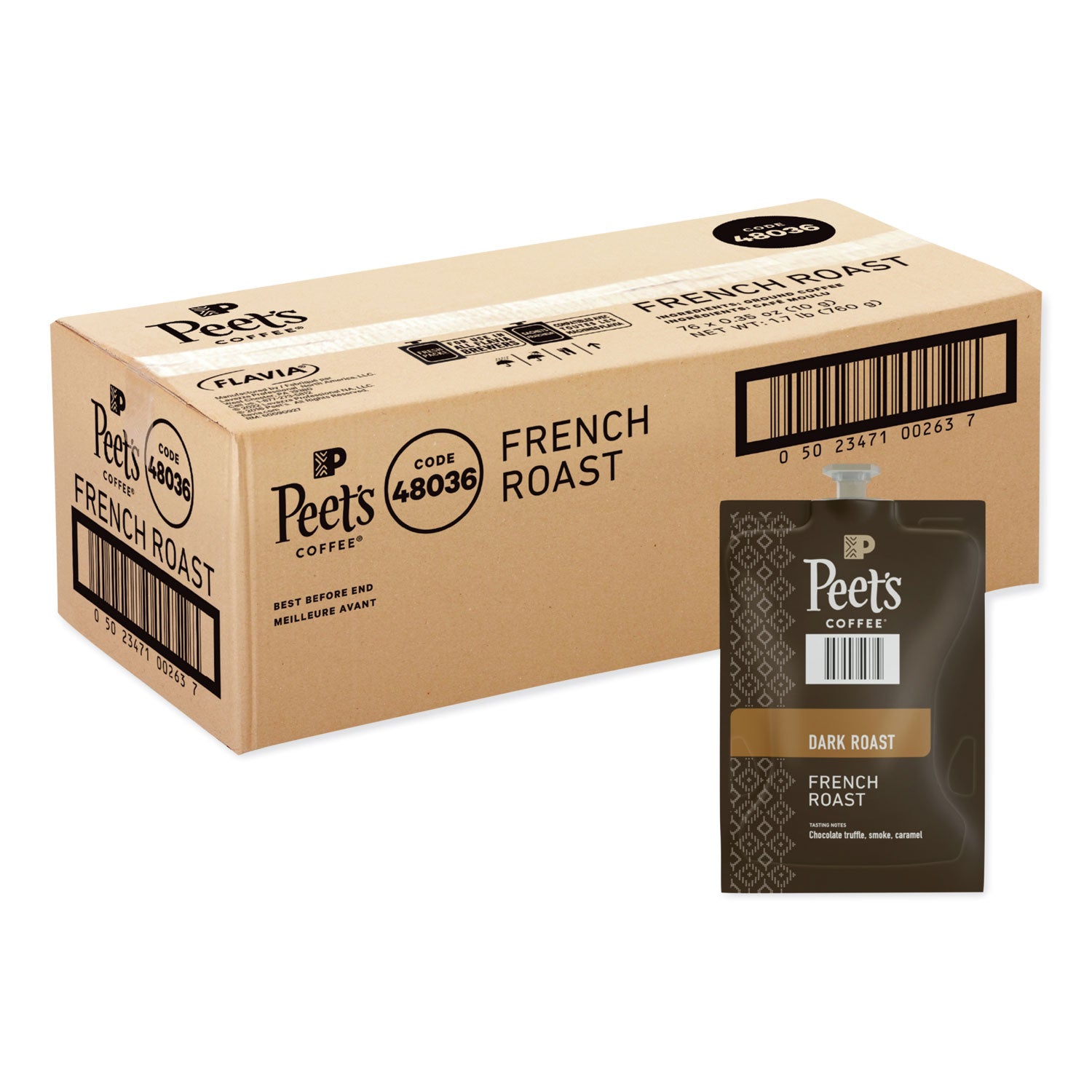 flavia-ground-coffee-freshpacks-french-roast-035-oz-freshpack-76-carton_peelpc00263 - 1