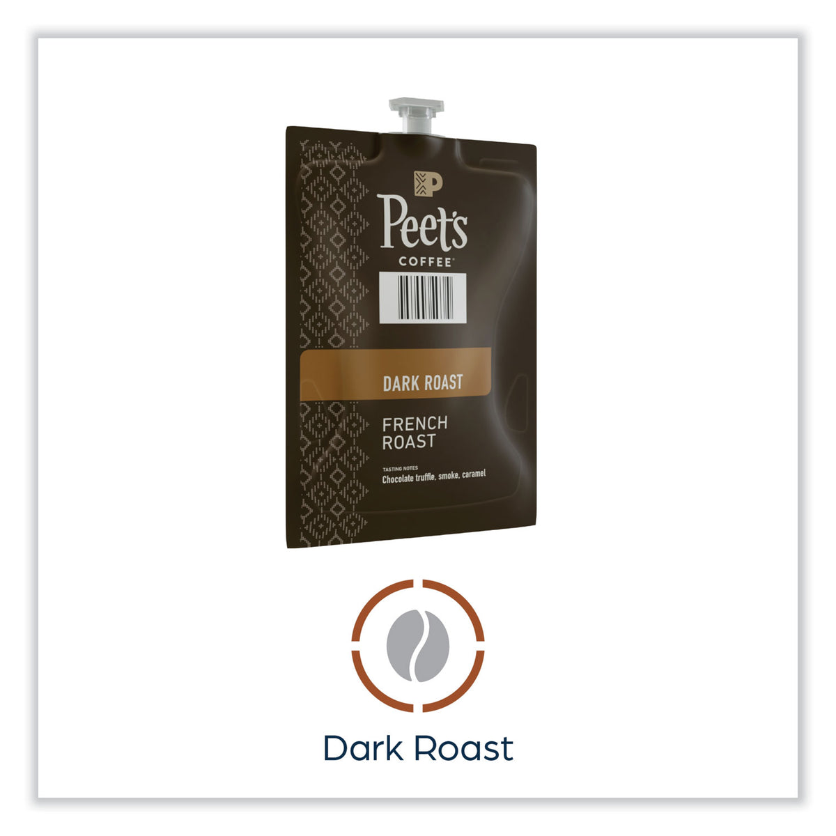 FLAVIA Ground Coffee Freshpacks, French Roast, 0.35 oz Freshpack, 76/Carton