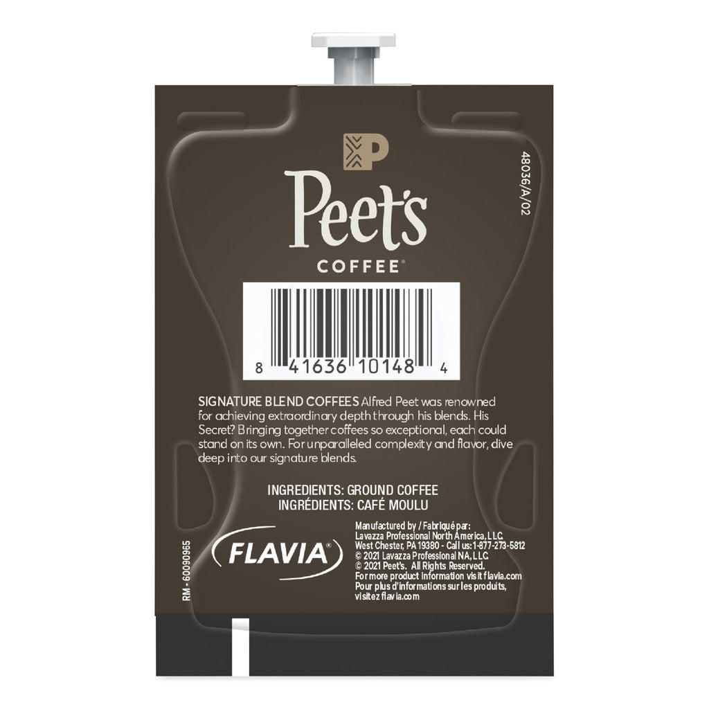 FLAVIA Ground Coffee Freshpacks, French Roast, 0.35 oz Freshpack, 76/Carton