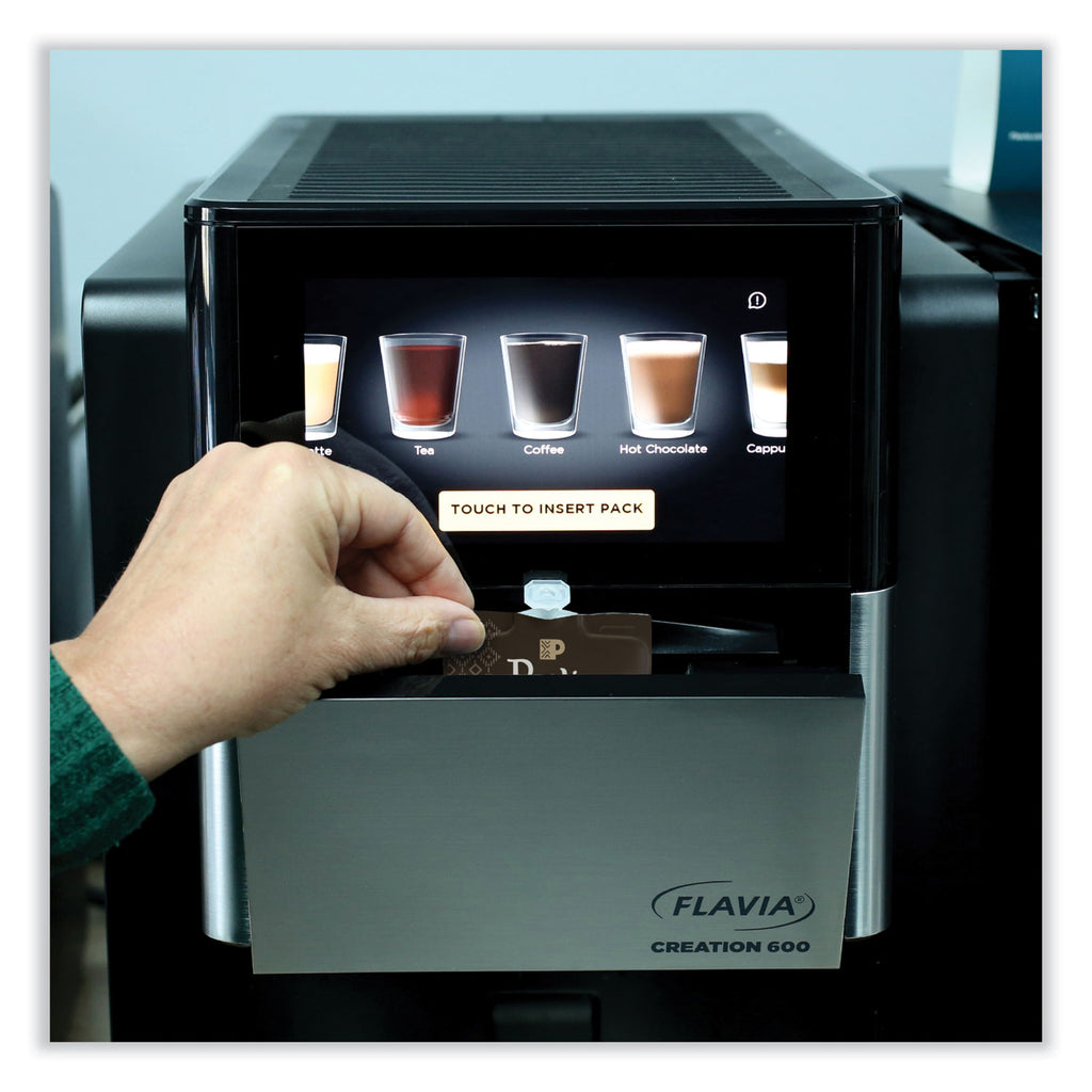 FLAVIA Ground Coffee Freshpacks, French Roast, 0.35 oz Freshpack, 76/Carton