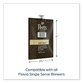 FLAVIA Ground Coffee Freshpacks, Colombia Luminosa, 0.34 oz Freshpack, 76/Carton