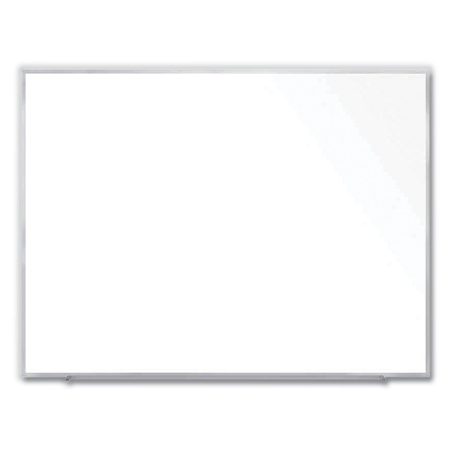 Magnetic Porcelain Whiteboard with Aluminum Frame, 72.5 x 60.47, White Surface, Satin Aluminum Frame, Ships in 7-10 Bus Days
