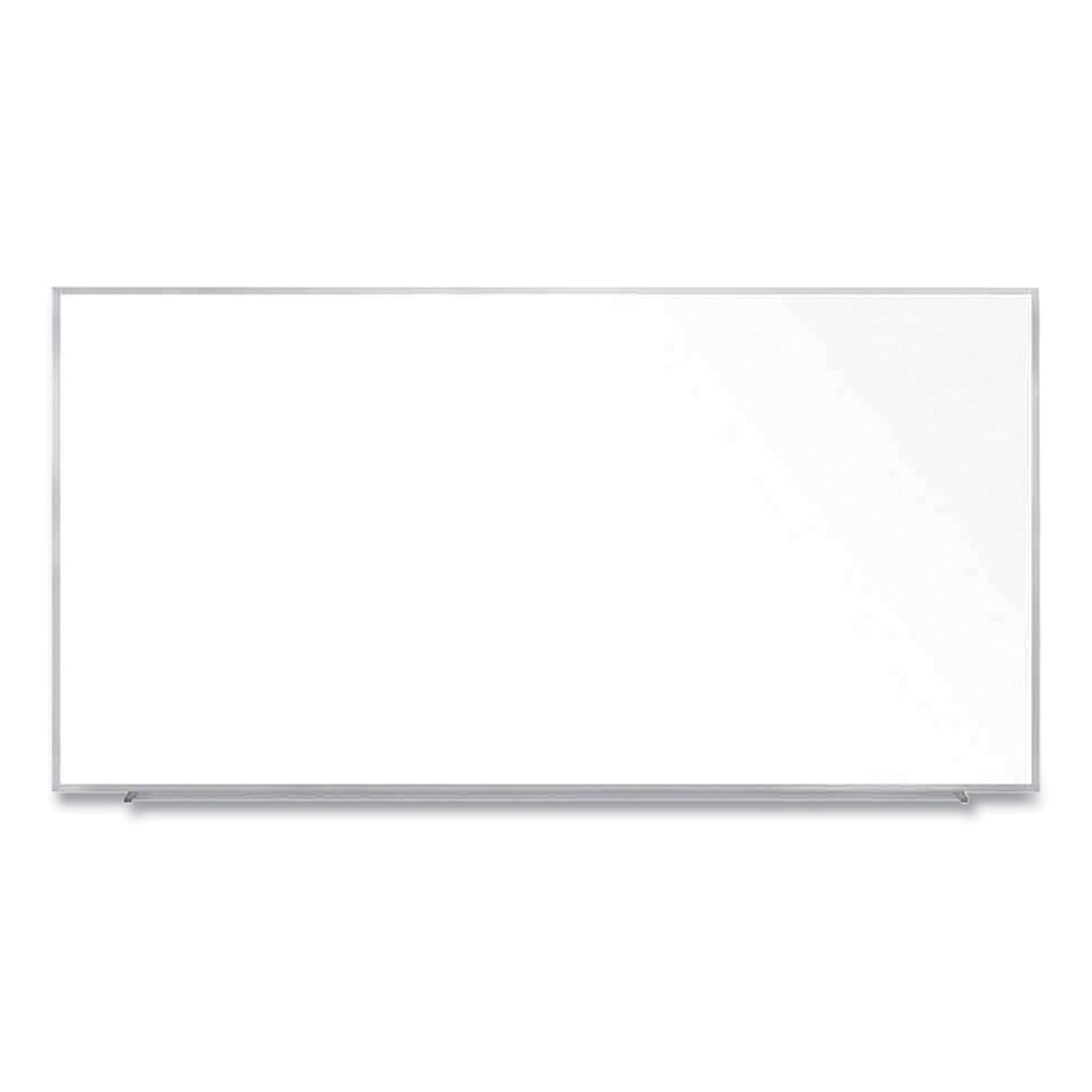 Magnetic Porcelain Whiteboard with Aluminum Frame, 120.59 x 60.47, White Surface, Satin Aluminum Frame,Ships in 7-10 Bus Days