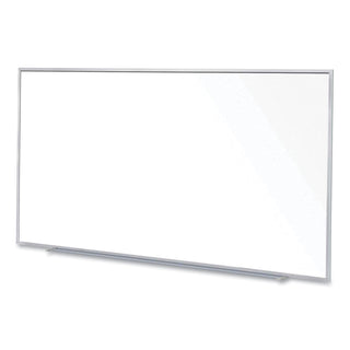 Magnetic Porcelain Whiteboard with Aluminum Frame, 120.59 x 60.47, White Surface, Satin Aluminum Frame,Ships in 7-10 Bus Days