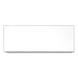 Magnetic Porcelain Whiteboard with Aluminum Frame, 144.59 x 60.47, White Surface, Satin Aluminum Frame,Ships in 7-10 Bus Days
