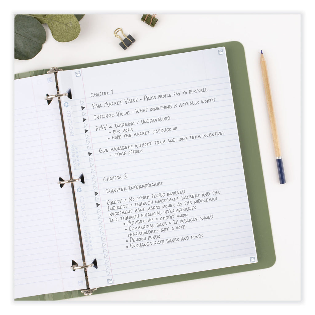 reinforced-filler-paper-plus-study-app-3-hole-85-x-11-college-rule-80-pack_mea170023 - 3