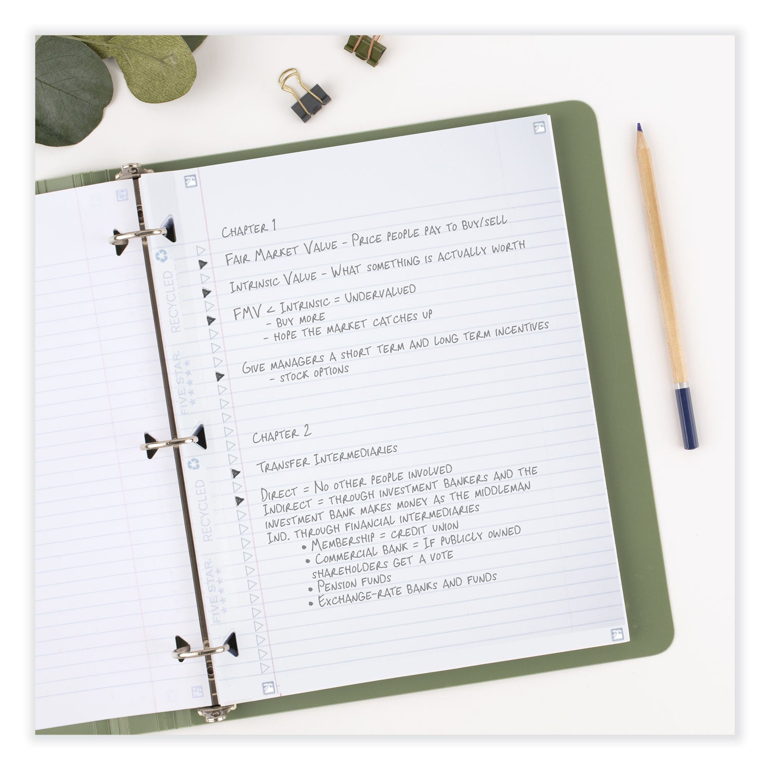 reinforced-filler-paper-plus-study-app-3-hole-85-x-11-college-rule-80-pack_mea170023 - 3