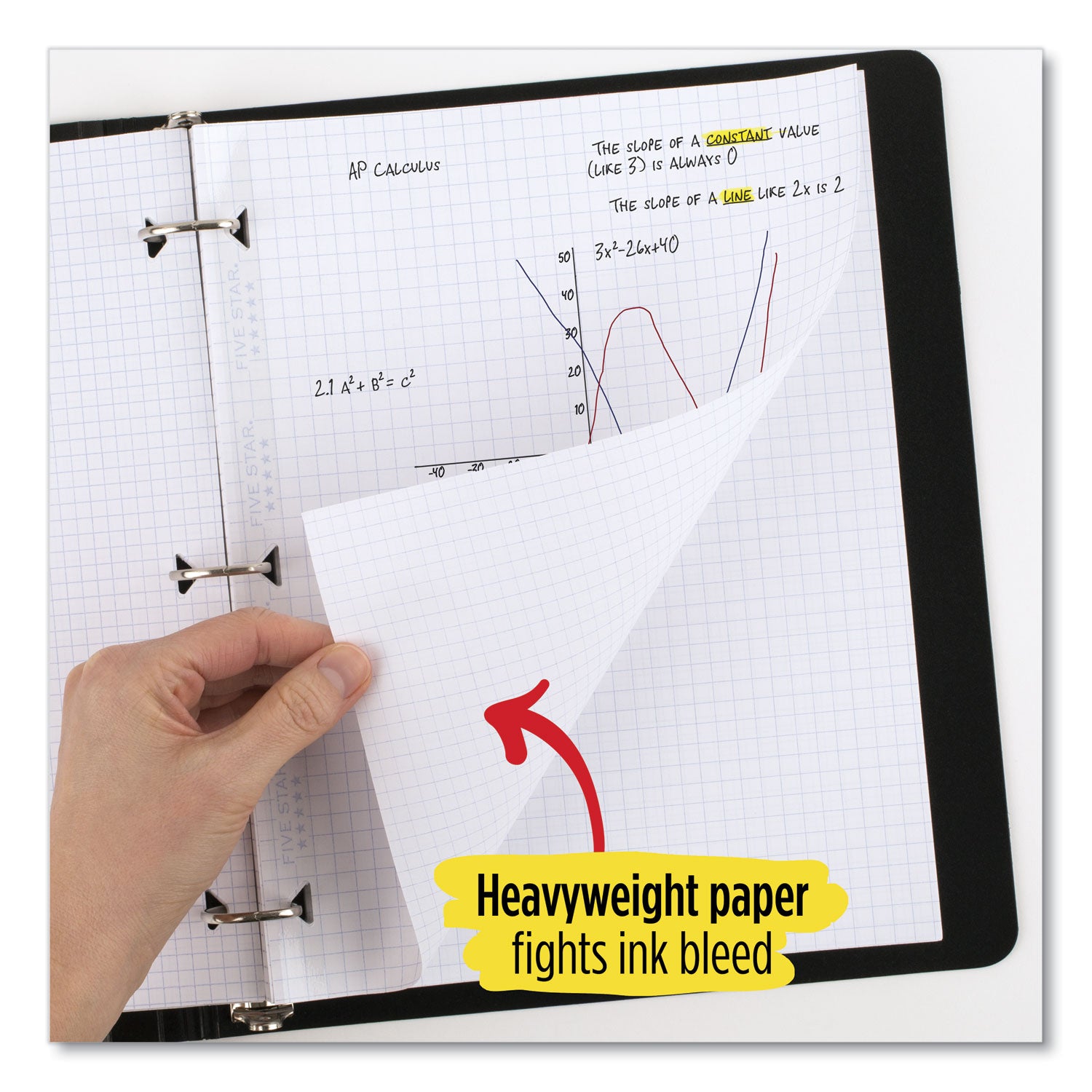 reinforced-filler-paper-plus-study-app-3-hole-85-x-11-college-rule-80-pack_mea170102 - 6