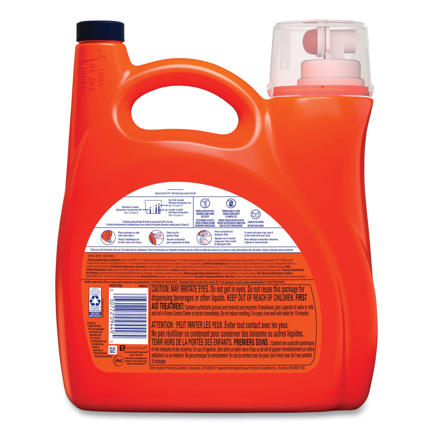 hygienic-clean-heavy-10x-duty-liquid-laundry-detergent-spring-meadow-scent-146-oz-pour-bottle-4-carton_pgc09449 - 2