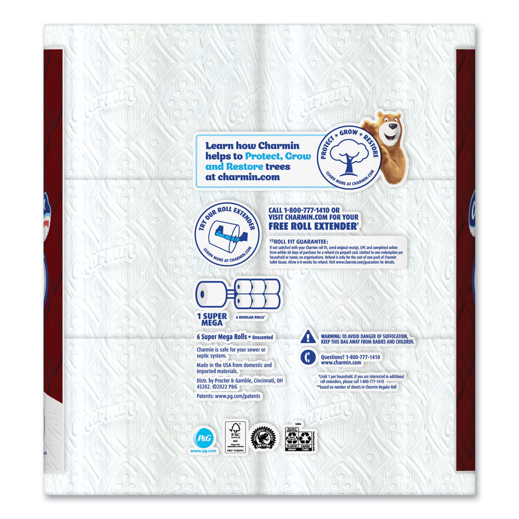 ultra-strong-bathroom-tissue-super-mega-rolls-septic-safe-2-ply-white-363-sheet-roll-6-rolls-pack-3-packs-carton_pgc04306 - 2