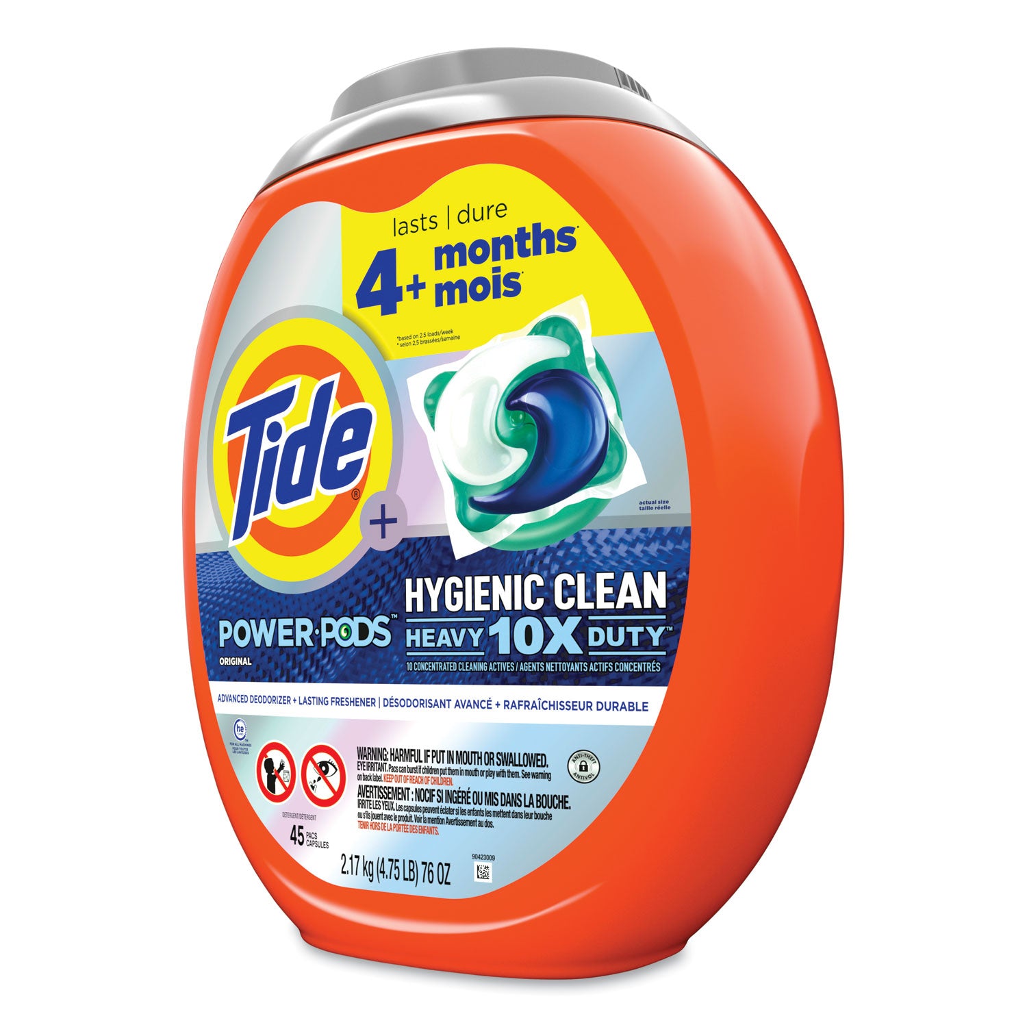 hygienic-clean-heavy-10x-duty-power-pods-original-scent-76-oz-tub-45-pods-4-carton_pgc09163 - 3
