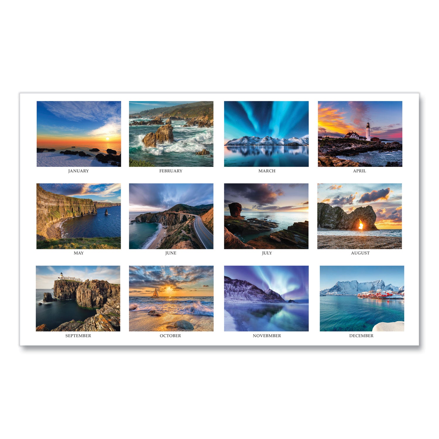 recycled-earthscapes-desk-pad-calendar-seascapes-photography-22-x-17-black-binding-corners12-month-jan-to-dec-2024_hod138 - 3