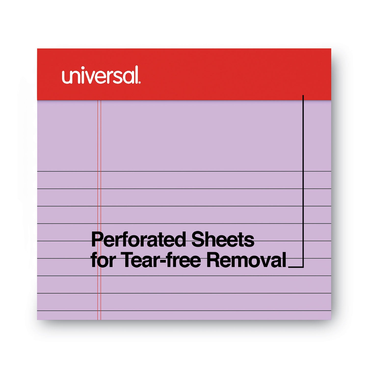 perforated-ruled-writing-pads-narrow-rule-red-headband-50-assorted-pastels-5-x-8-sheets-6-pack_unv63016 - 5