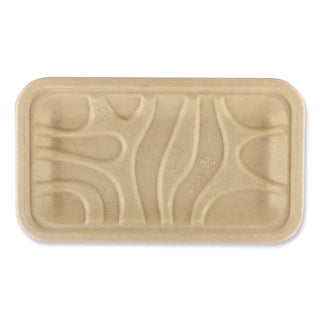 Fiber Trays, 4.8 x 8.3 x 0.7, Natural, Paper, 500/Carton