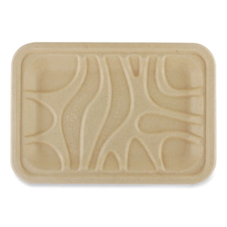 Fiber Trays, 5.7 x 8.2 x 0.6, Natural, Paper, 500/Carton