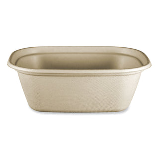 Fiber Containers, 48 oz, 8.7 x 6.5 x 3.1, Natural, Paper, 400/Carton