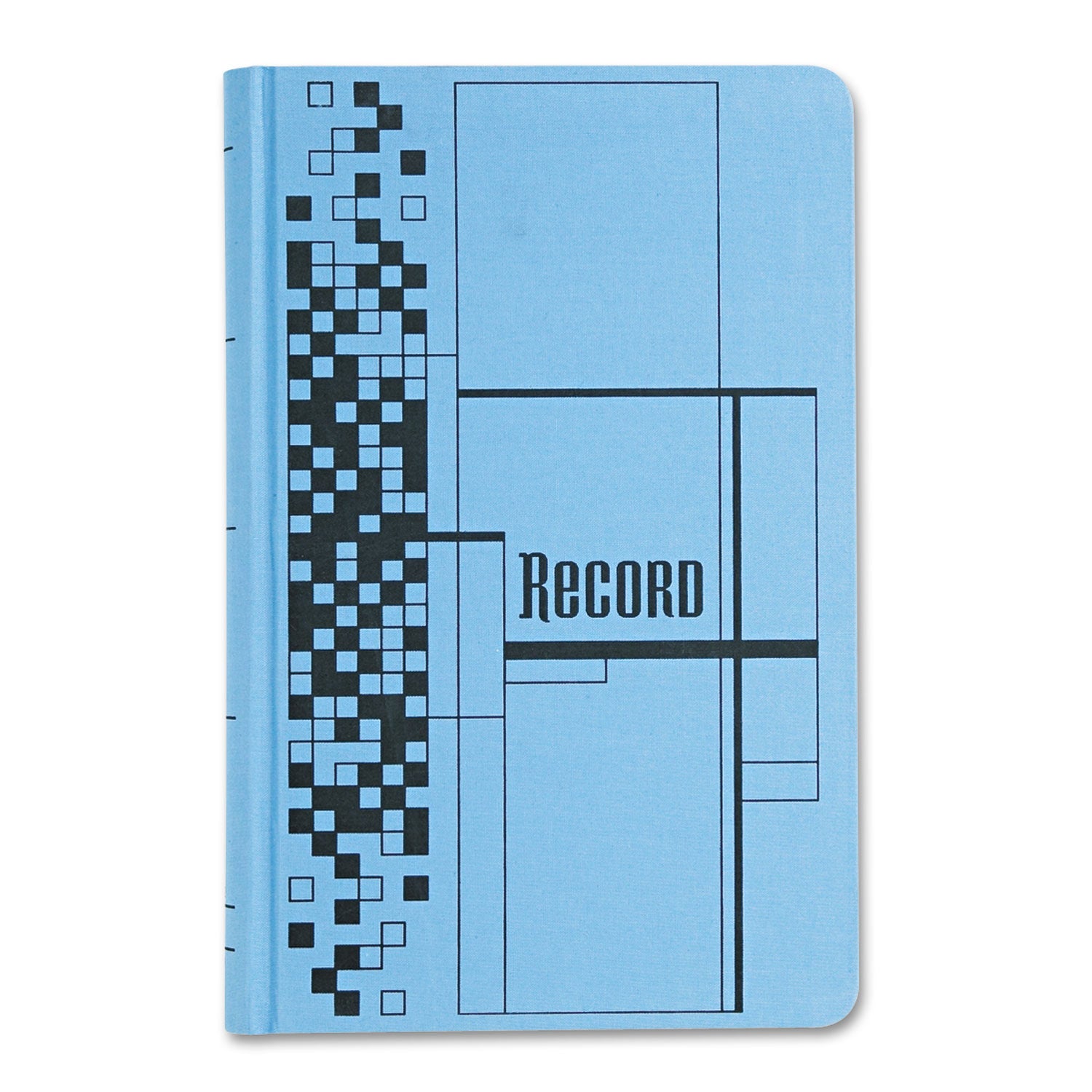 Record Ledger Book, Record-Style Rule, Blue Cover, 11.75 x 7.25 Sheets, 500 Sheets/Book - 