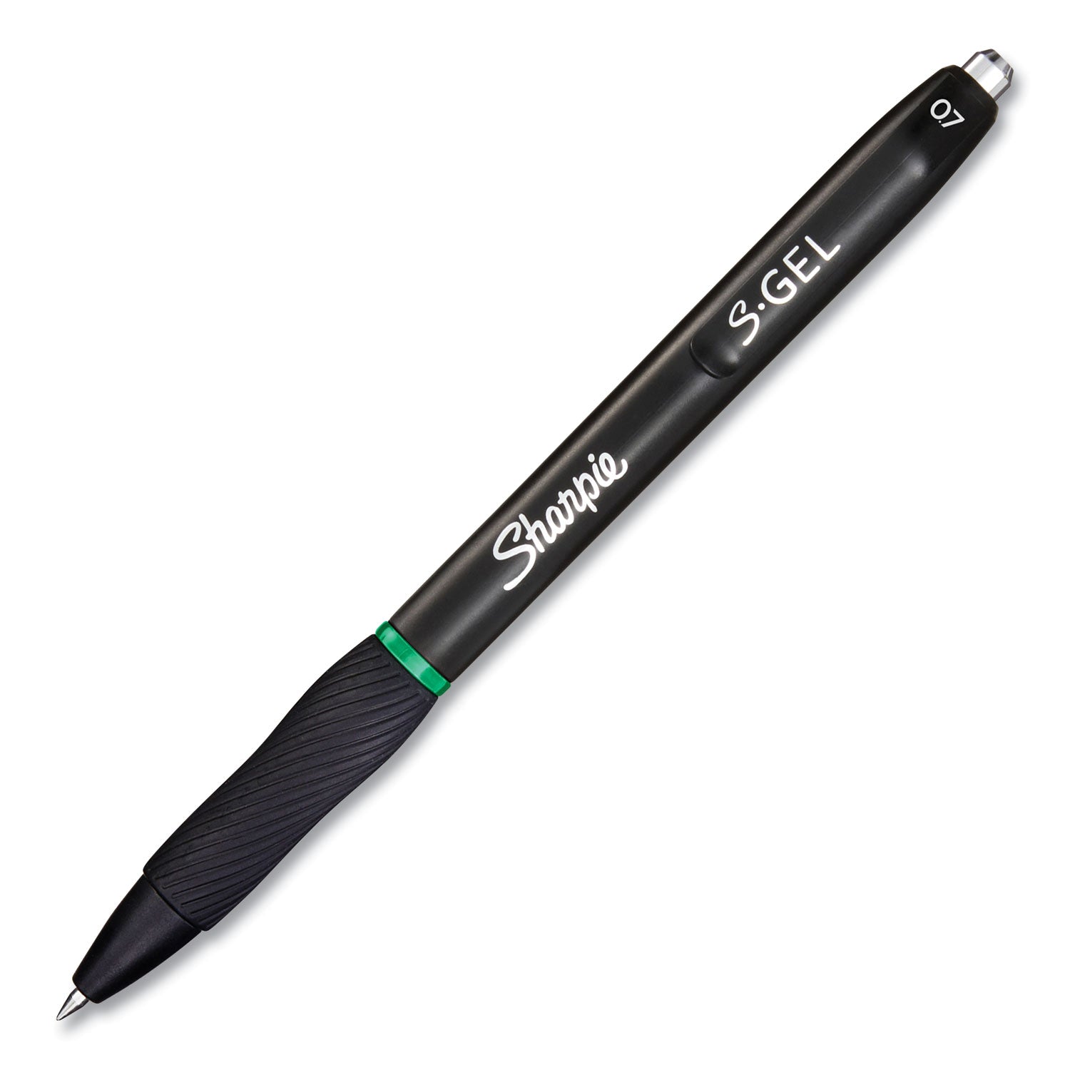 s-gel-high-performance-gel-pen-retractable-medium-07-mm-green-ink-black-barrel-dozen_san2126216 - 2