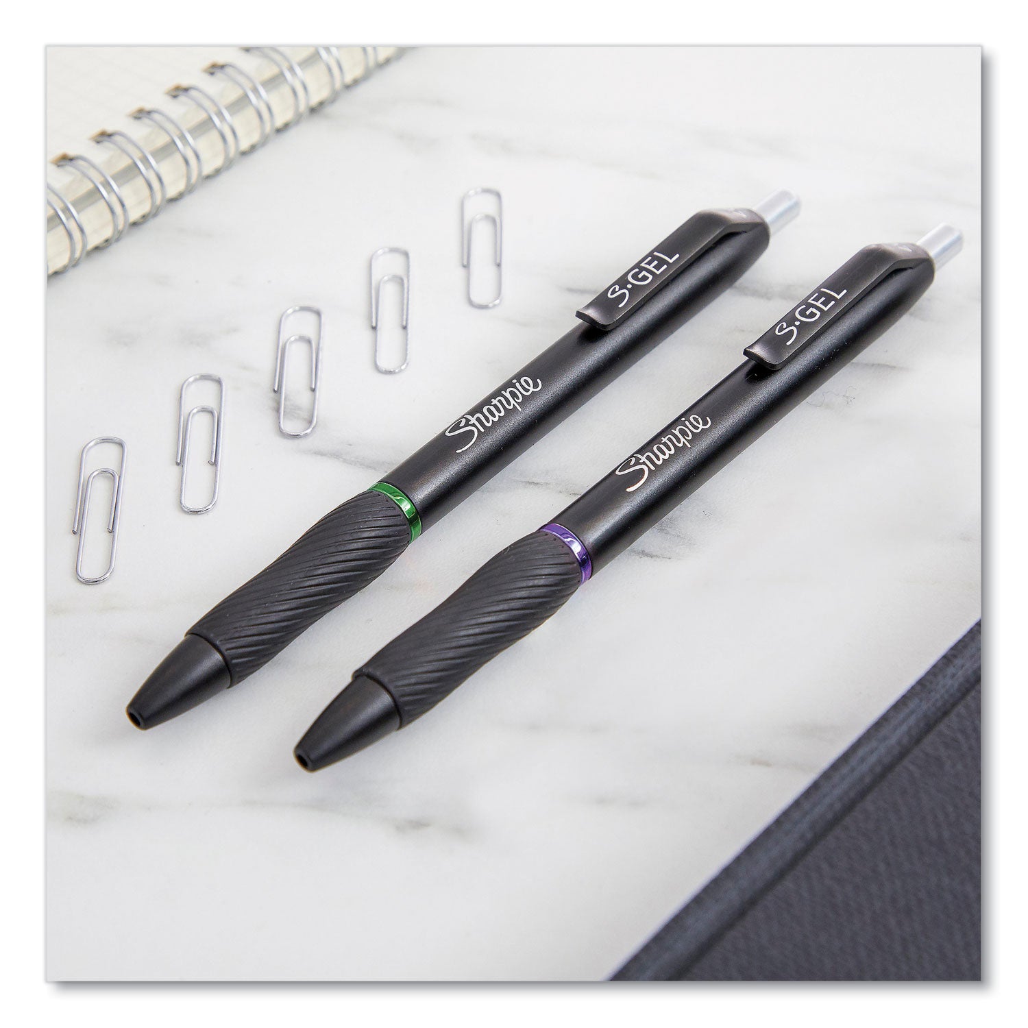 s-gel-high-performance-gel-pen-retractable-medium-07-mm-purple-ink-black-barrel-dozen_san2126235 - 5