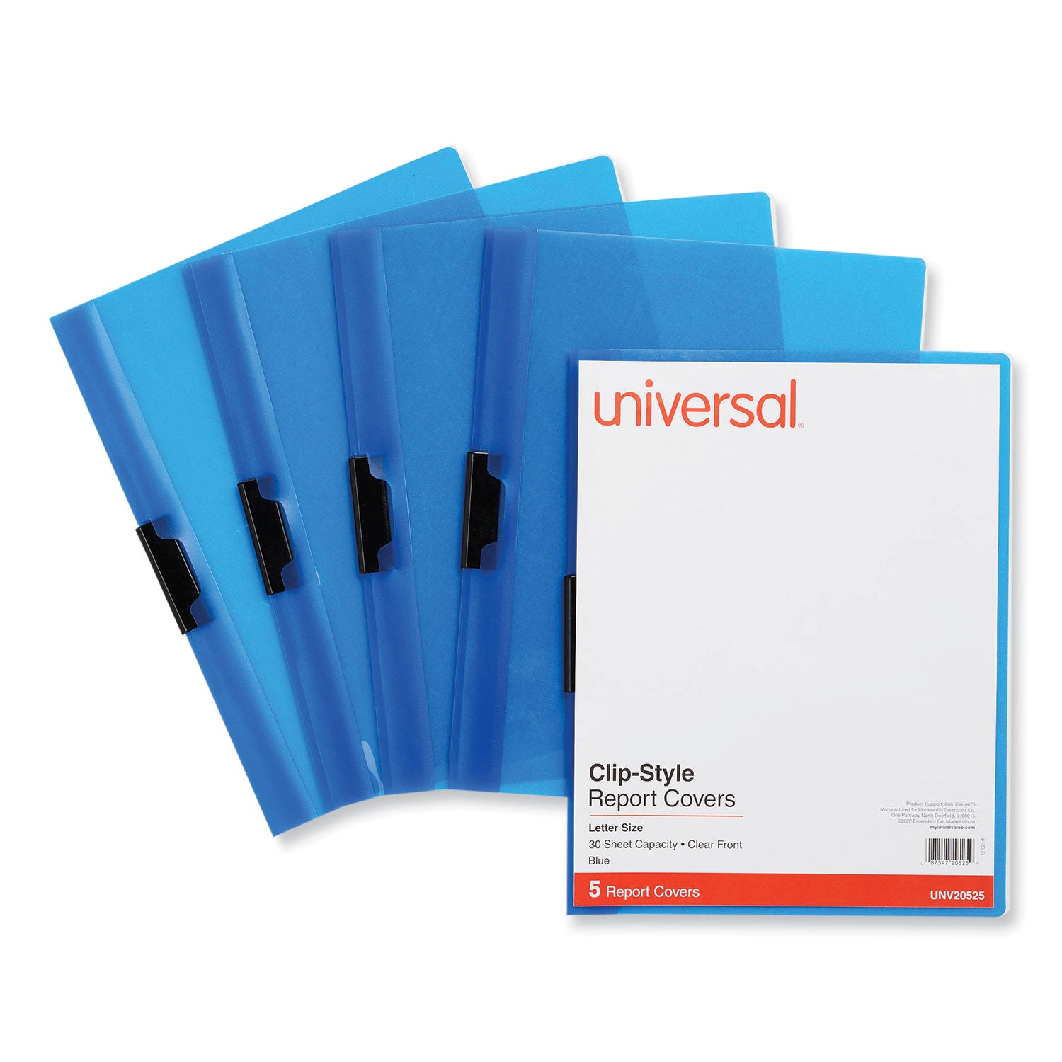 clip-style-report-cover-clip-fastener-85-x-11-clear-blue-5-pack_unv20525 - 4