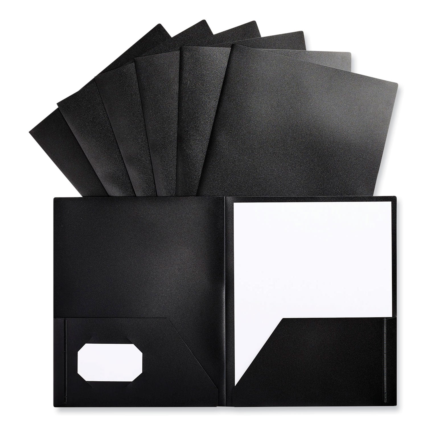 two-pocket-plastic-folders-100-sheet-capacity-11-x-85-black-10-pack_unv20540 - 4