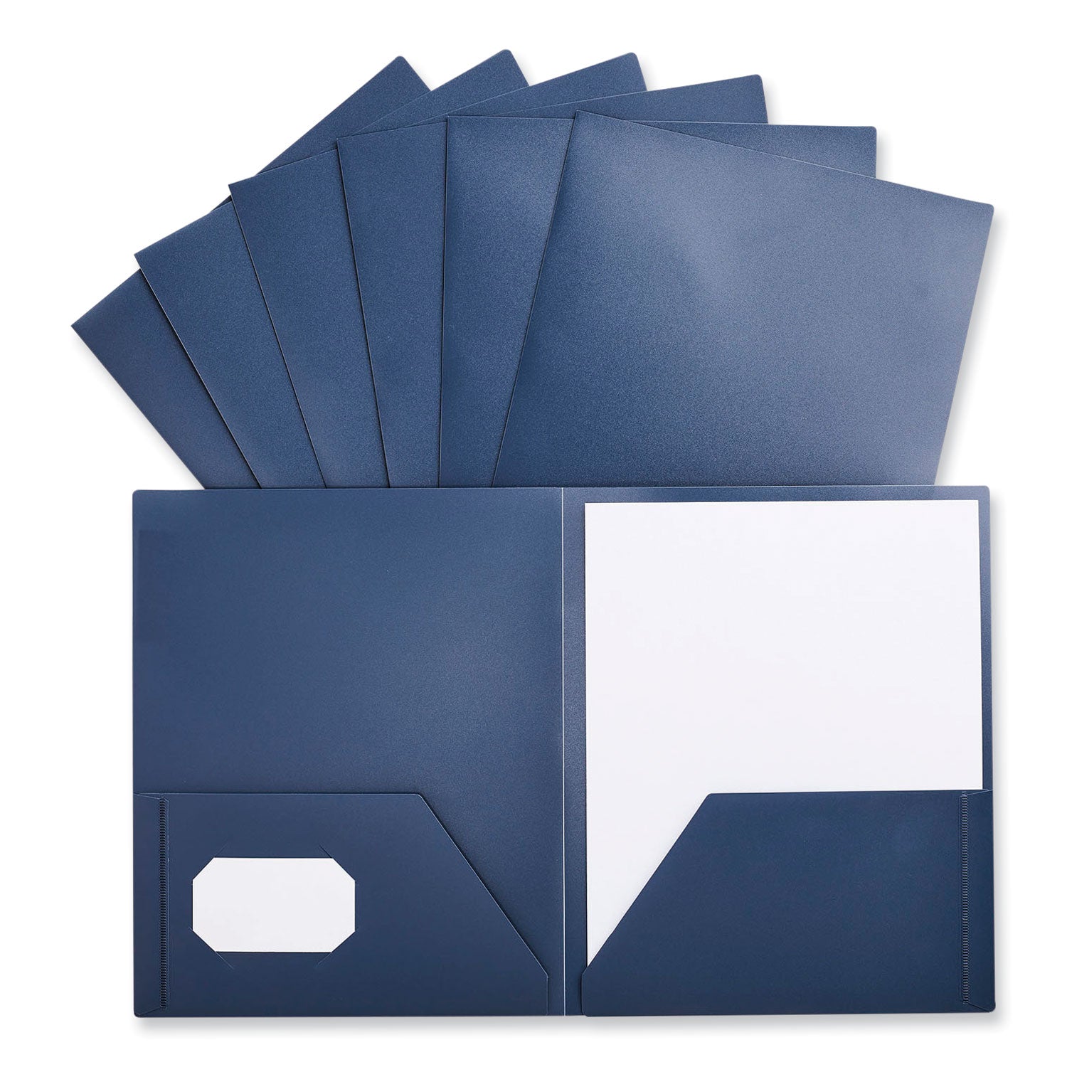 two-pocket-plastic-folders-100-sheet-capacity-11-x-85-navy-blue-10-pack_unv20541 - 4