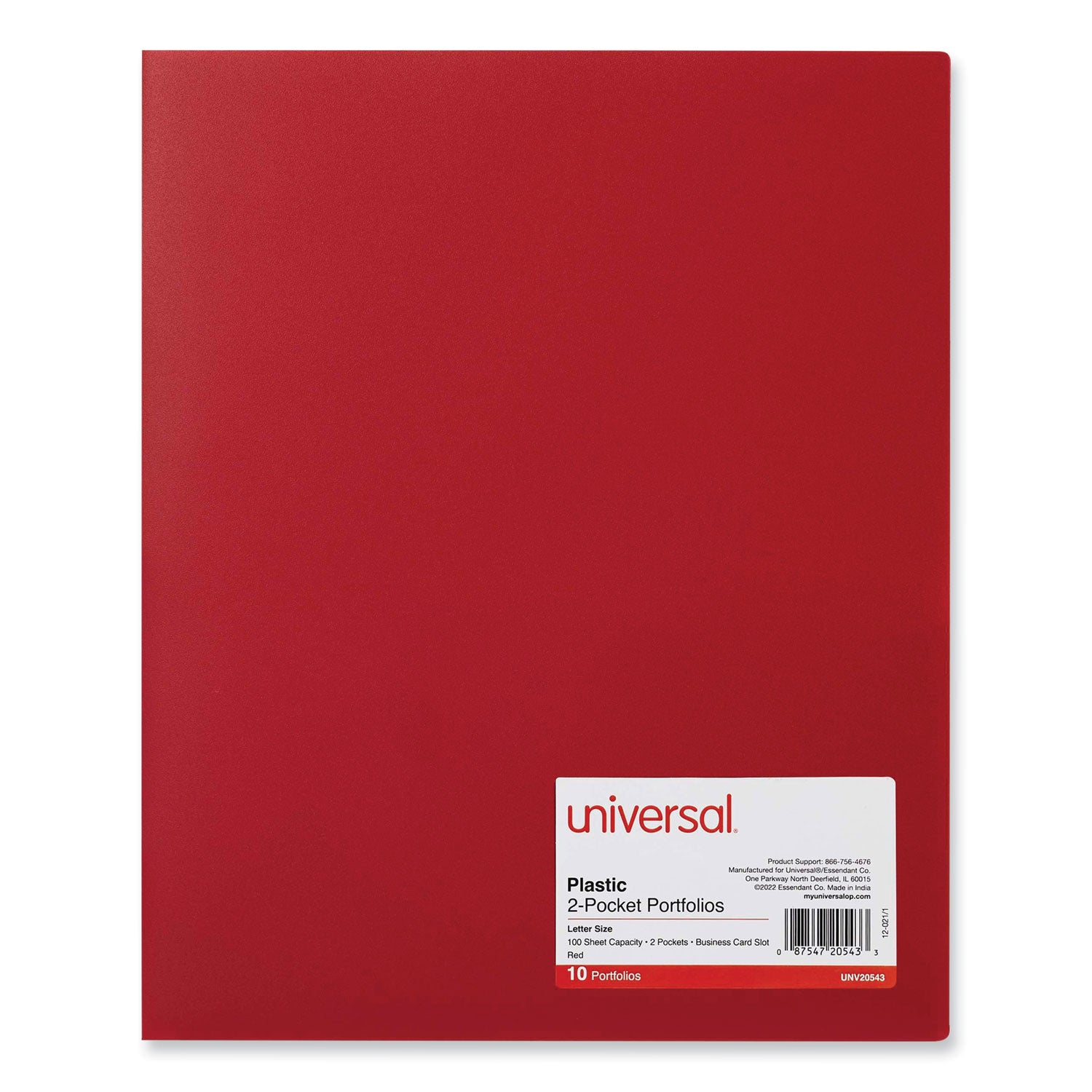 two-pocket-plastic-folders-100-sheet-capacity-11-x-85-red-10-pack_unv20543 - 1