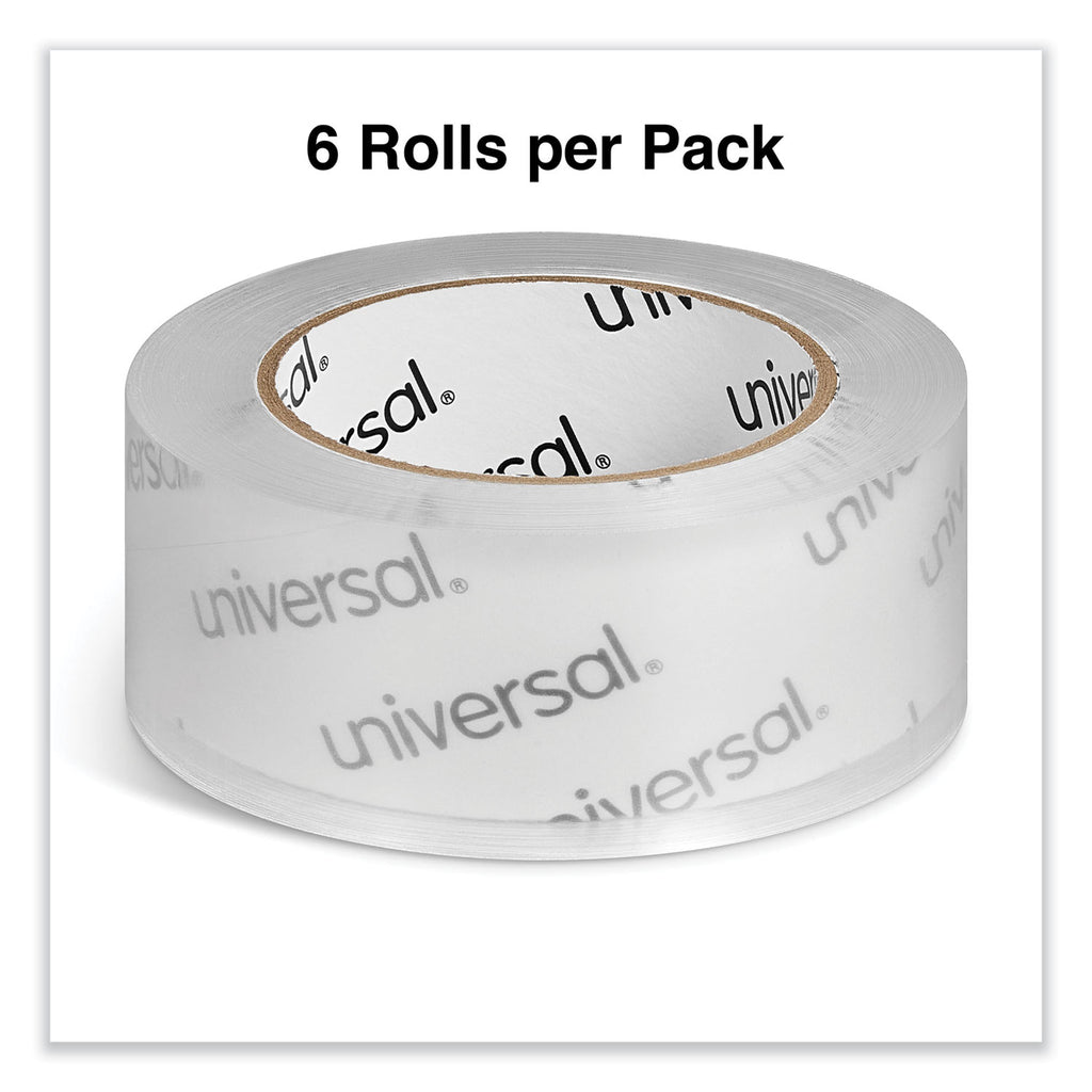 Deluxe General-Purpose Acrylic Box Sealing Tape, 2 mil, 3" Core, 1.88" x 109 yds, Clear, 6/Pack - 