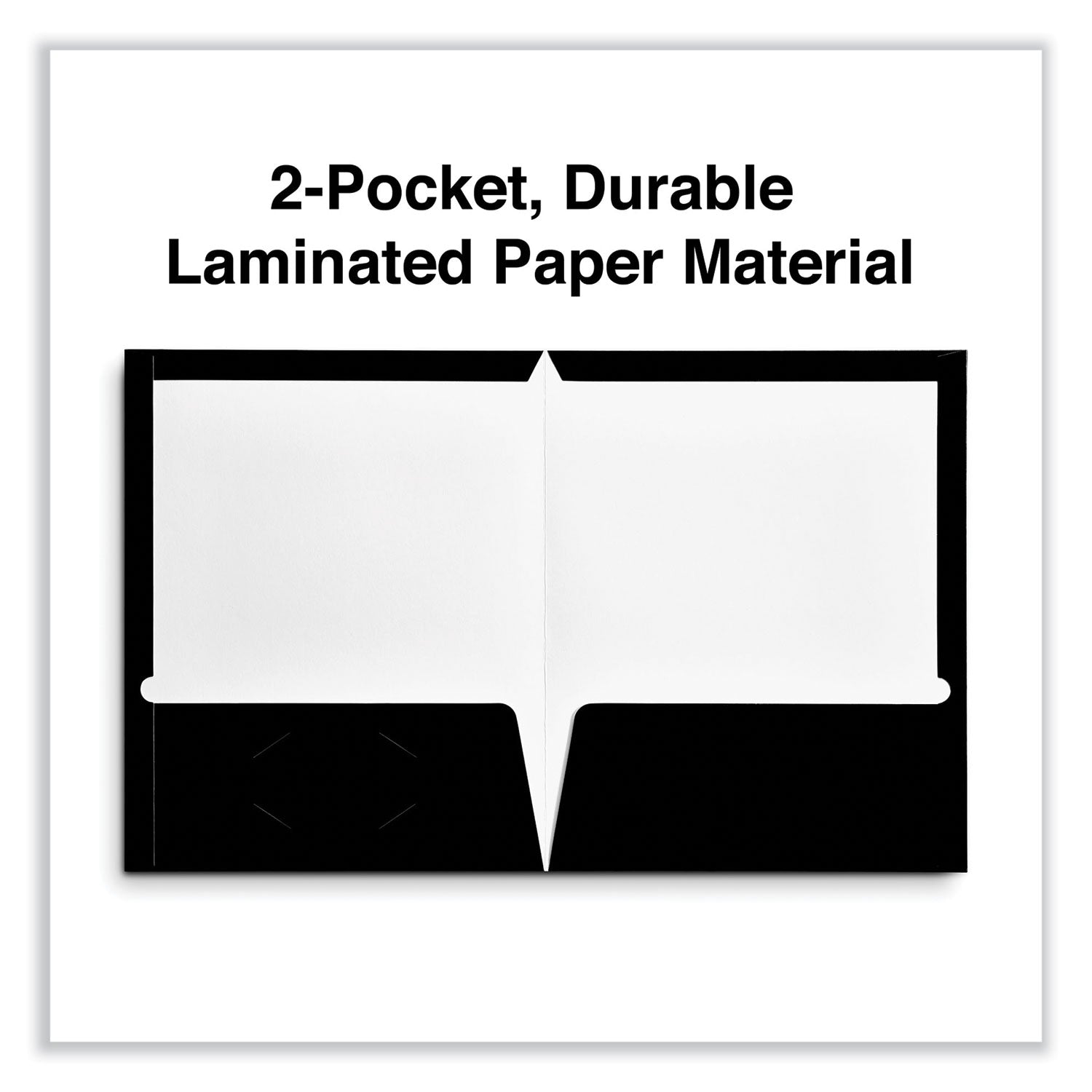 laminated-two-pocket-folder-cardboard-paper-100-sheet-capacity-11-x-85-black-25-box_unv56416 - 2