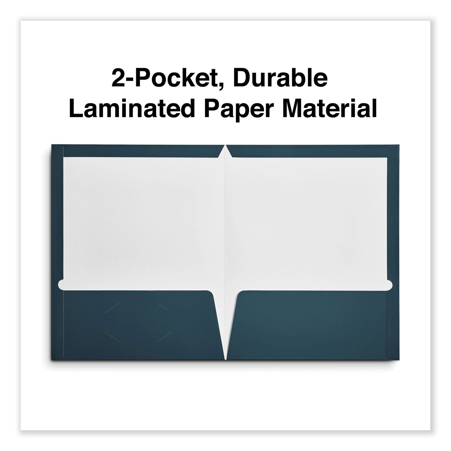 laminated-two-pocket-folder-cardboard-paper-100-sheet-capacity-11-x-85-navy-25-box_unv56418 - 2