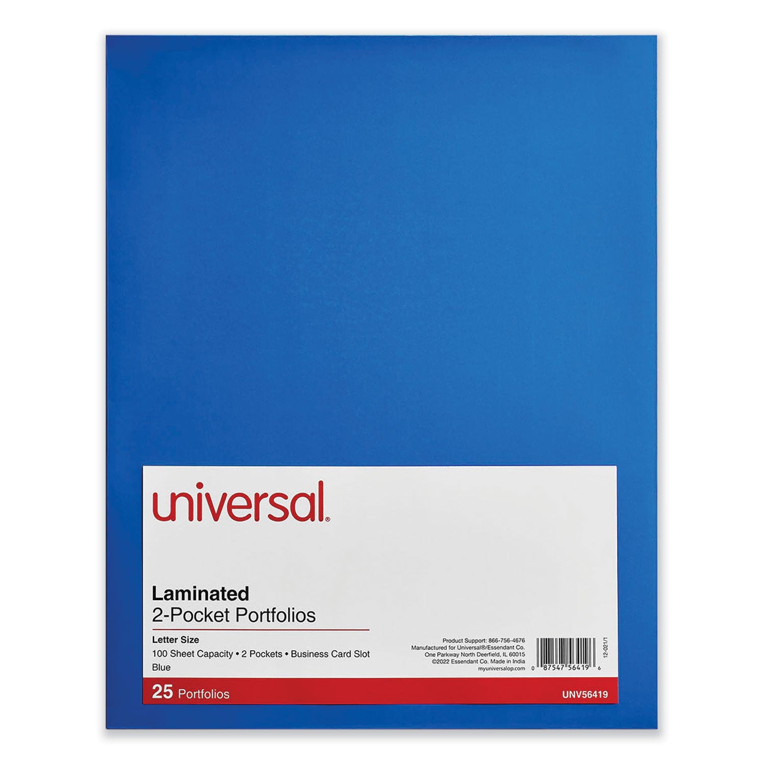 laminated-two-pocket-folder-cardboard-paper-100-sheet-capacity-11-x-85-blue-25-box_unv56419 - 1