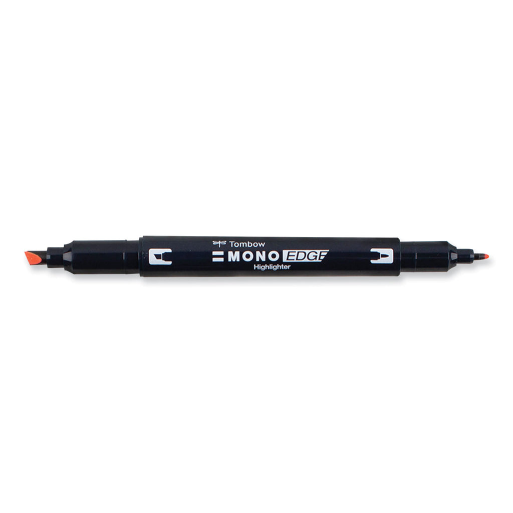 Edge Highlighters, Red Ink, Chisel/Bullet Tip, Red Barrel, 10/Box