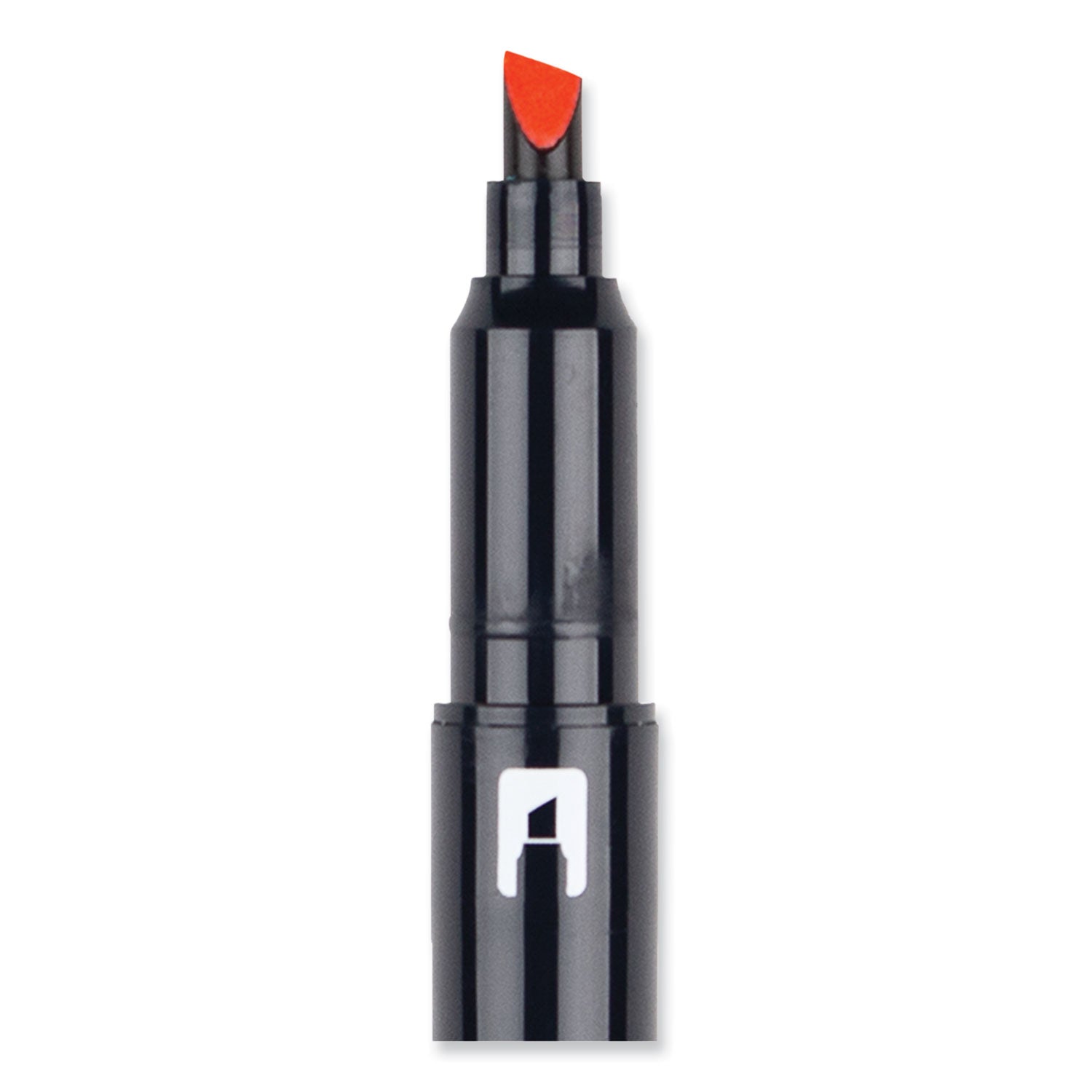 Edge Highlighters, Red Ink, Chisel/Bullet Tip, Red Barrel, 10/Box