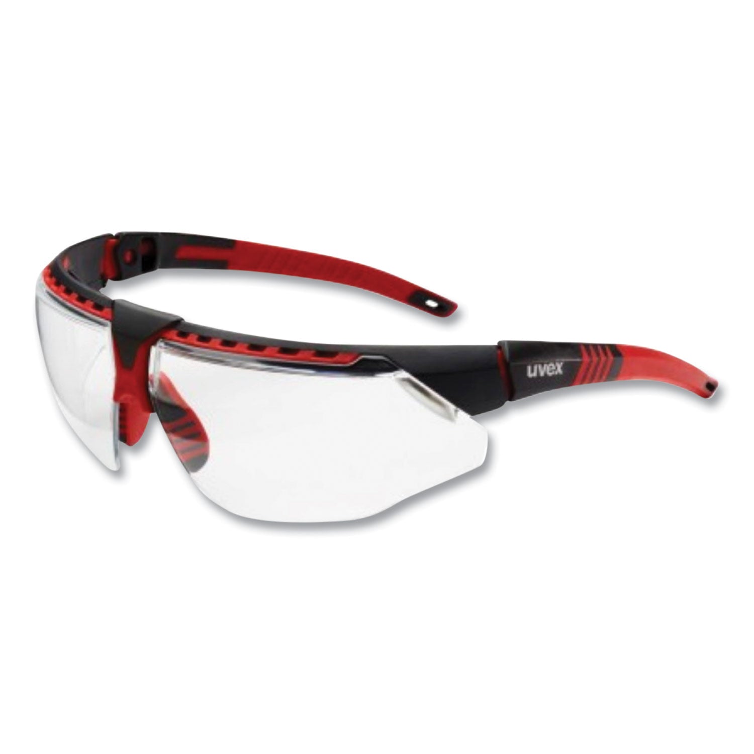 avatar-safety-glasses-red-black-polycarbonate-frame-clear-polycarbonate-lens_uvxs2860hs - 1