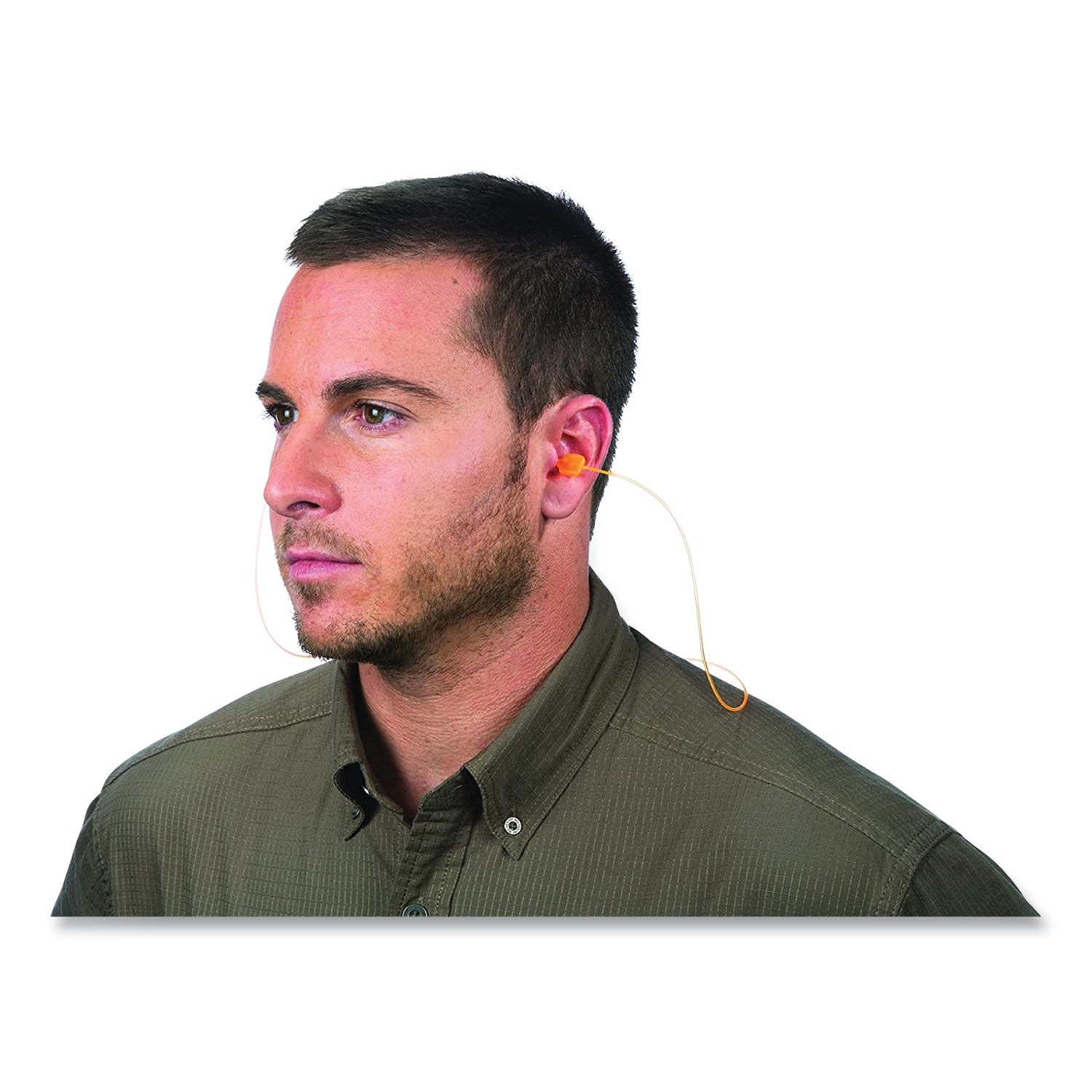TrustFit Pod Corded Reusable Foam Earplugs, One Size Fits Most, 28 dB NRR, Orange, 1,000/Carton
