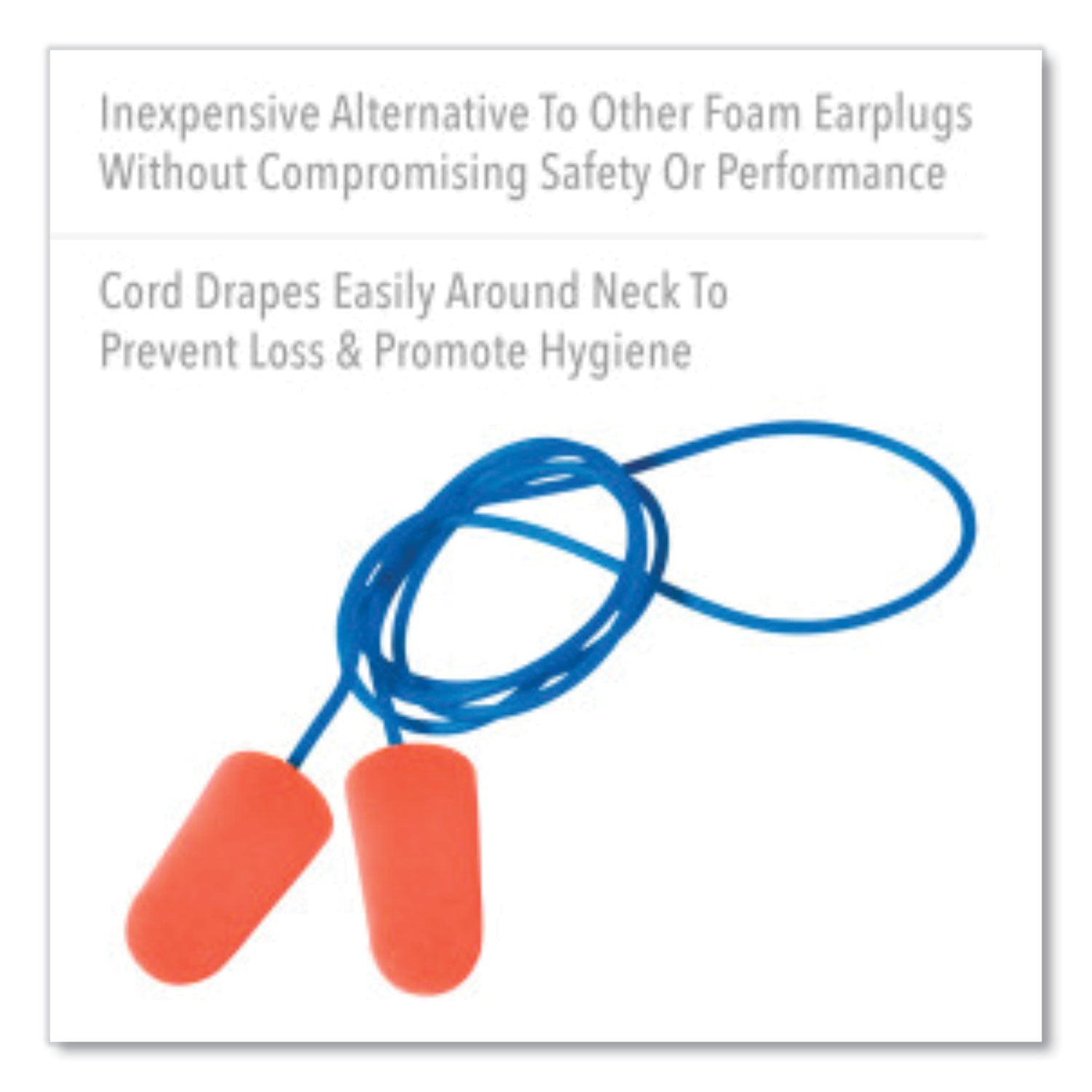 x-treme-corded-disposable-earplugs-corded-one-size-fits-most-32-db-orange-1000-carton_howxtr30 - 4