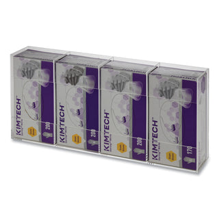 Quad Glove Dispenser, 10.5 x 4 x 21.25, Clear