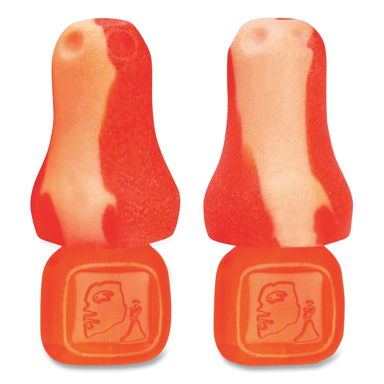 trustfit-plus-reusable-bell-shaped-uncorded-foam-earplugs-uncorded-one-size-fits-most-31-db-nrr-orange-1000-carton_howtfplus1 - 1