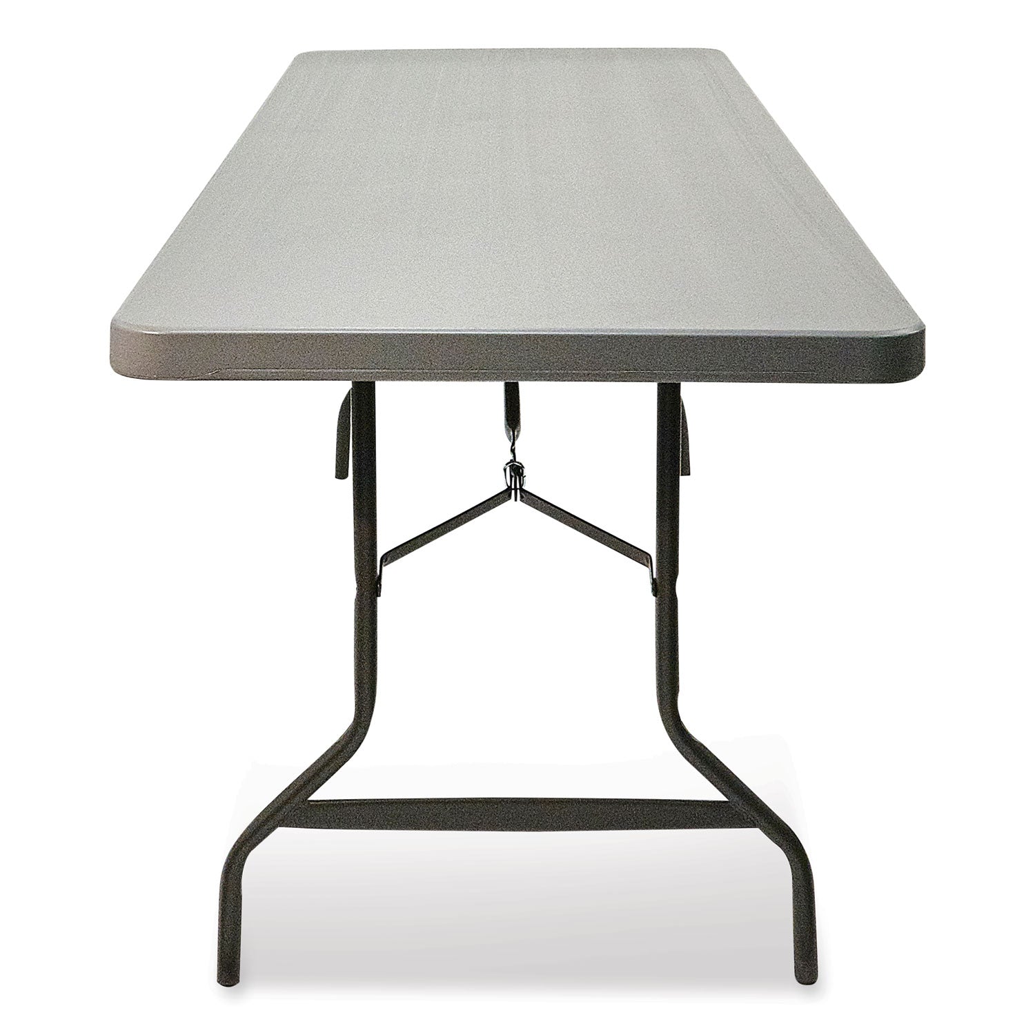 indestructable-commercial-folding-table-rectangular-96-x-30-x-29-charcoal-top-charcoal-base-legs_ice65537 - 3