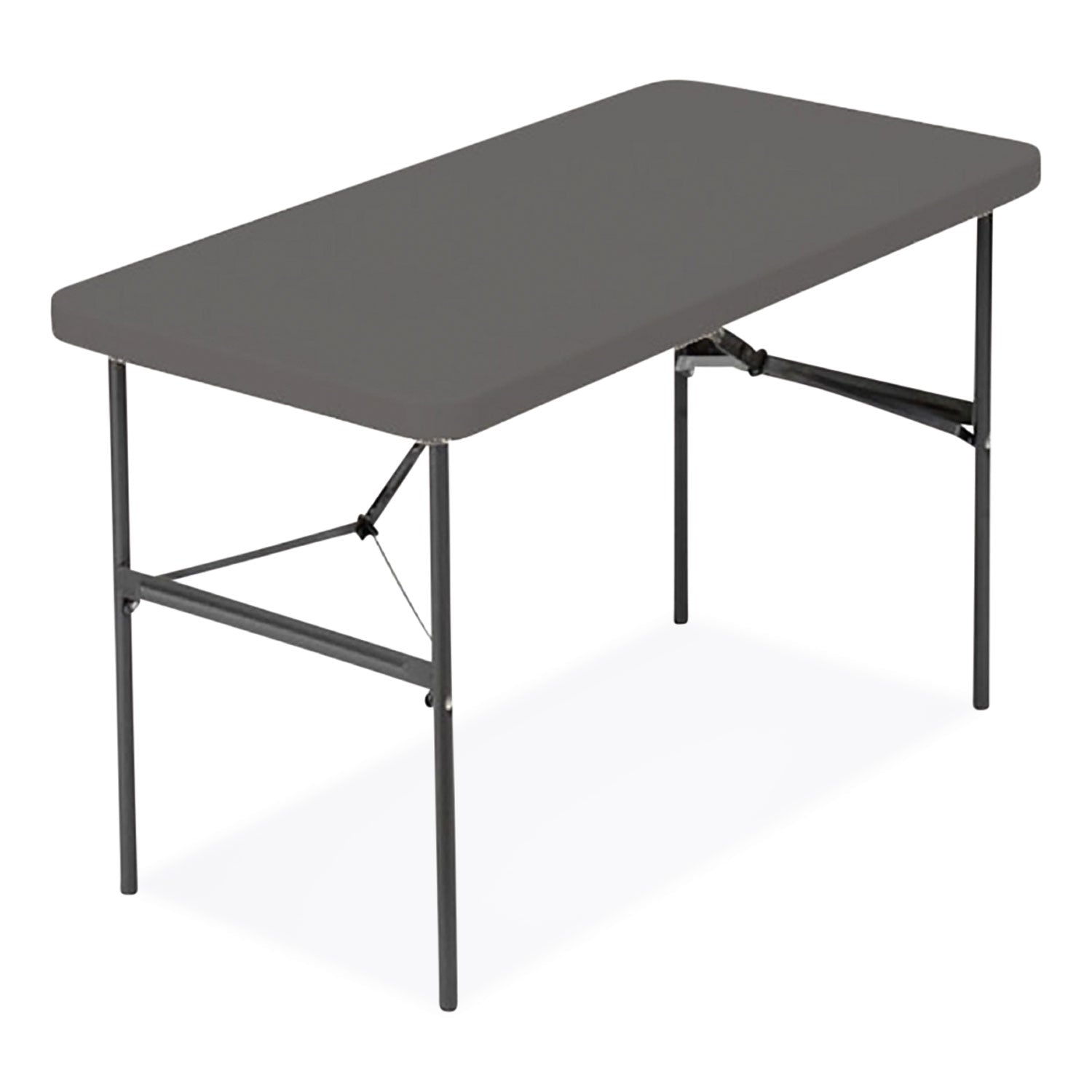 indestructable-commercial-folding-table-rectangular-48-x-24-x-29-charcoal-top-charcoal-base-legs_ice65507 - 2