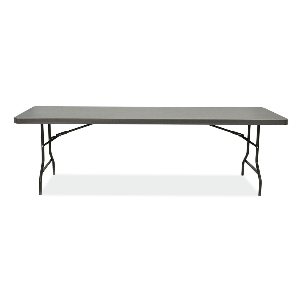 indestructable-commercial-folding-table-rectangular-96-x-30-x-29-charcoal-top-charcoal-base-legs_ice65537 - 4