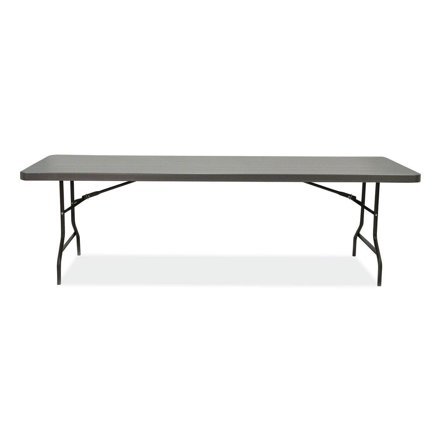 indestructable-commercial-folding-table-rectangular-96-x-30-x-29-charcoal-top-charcoal-base-legs_ice65537 - 4