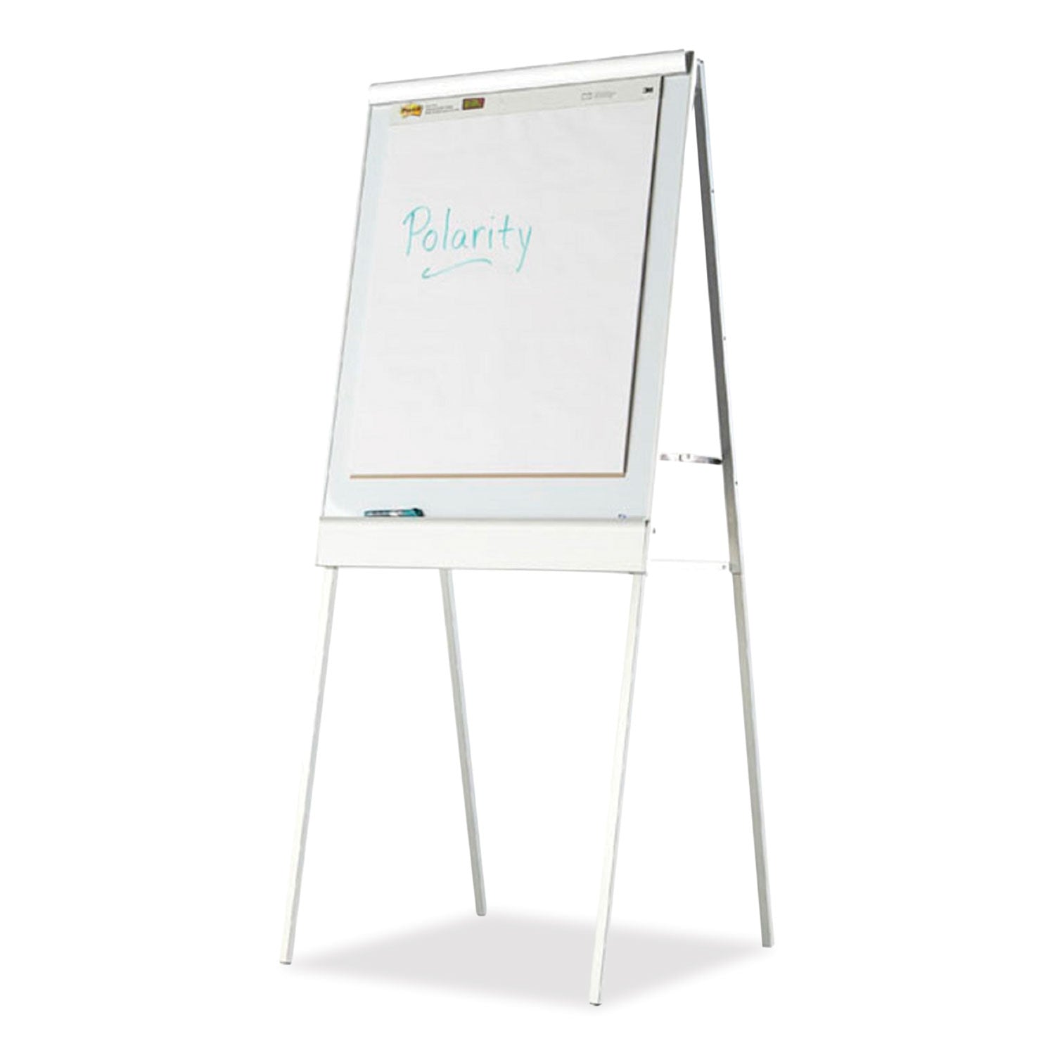 polarity-height-adjustable-dry-erase-flipchart-easel-30-x-20-31-x-50-74-easel-30-x-38-board-white-surface-silver-frame_ice30333 - 1