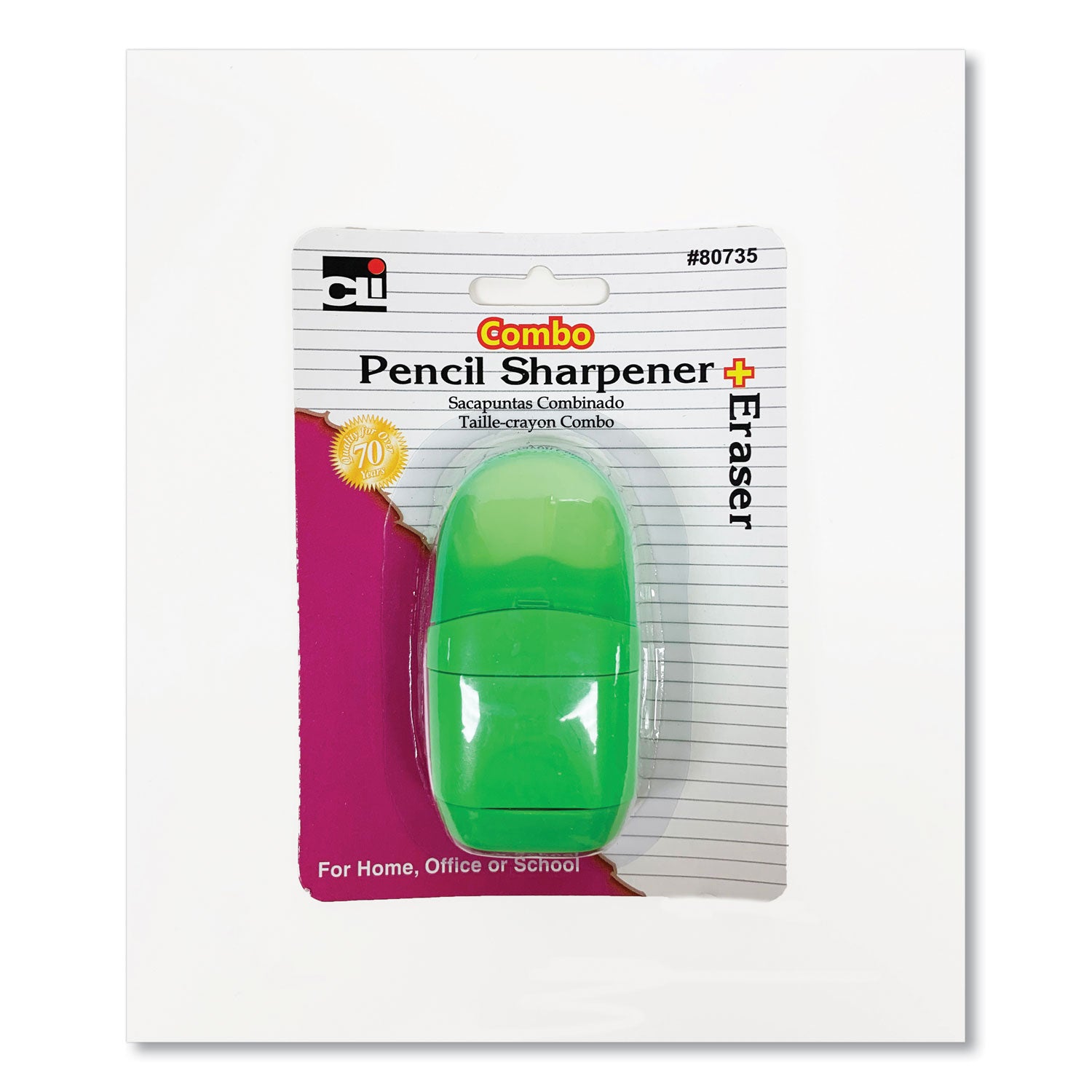 one-hole-pencil-sharpener-eraser-combo-1-x-075-randomly-assorted-colors_leo80735 - 2