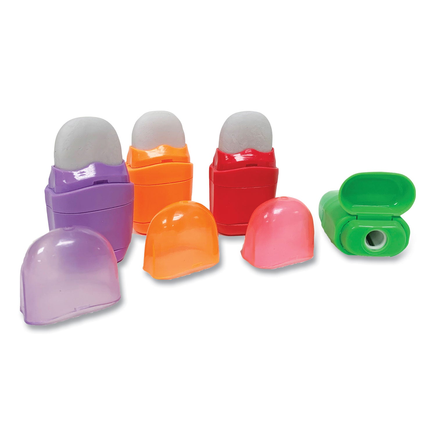 one-hole-pencil-sharpener-eraser-combo-1-x-075-randomly-assorted-colors_leo80735 - 1