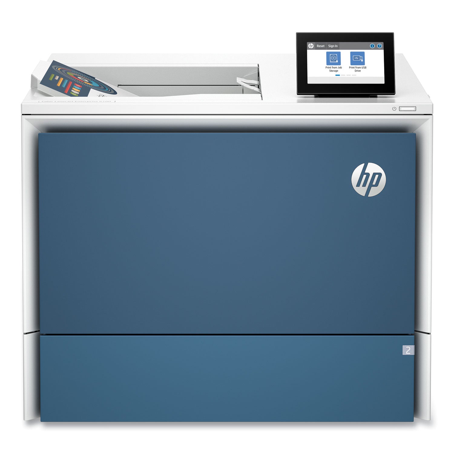 HP LaserJet Enterprise 6700dn Laser Printer - Color - 55 ppm Color - 1200 x 1200 dpi Print - Automatic Duplex Print - 550 Sheets Input - Ethernet - Plain Paper Print - Gigabit Ethernet - USB - 1