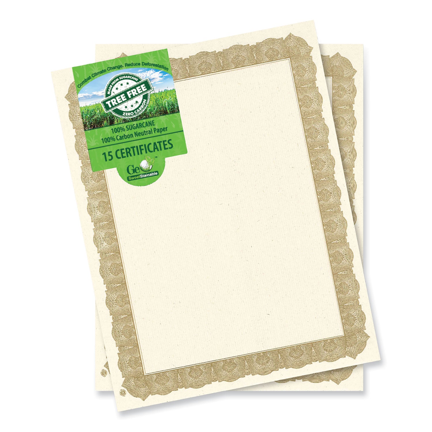 tree-free-award-certificates-85-x-11-natural-with-gold-braided-border-15-pack_geo49008 - 1