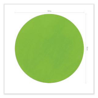 Self Stick Dry Erase Circles, 10 x 10, Blue/Green/Red/White/Yellow Surfaces, 10/Pack