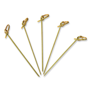 Knotted Bamboo Pick, Natural, 4.5", 100 Pack, 10 Packs/Carton