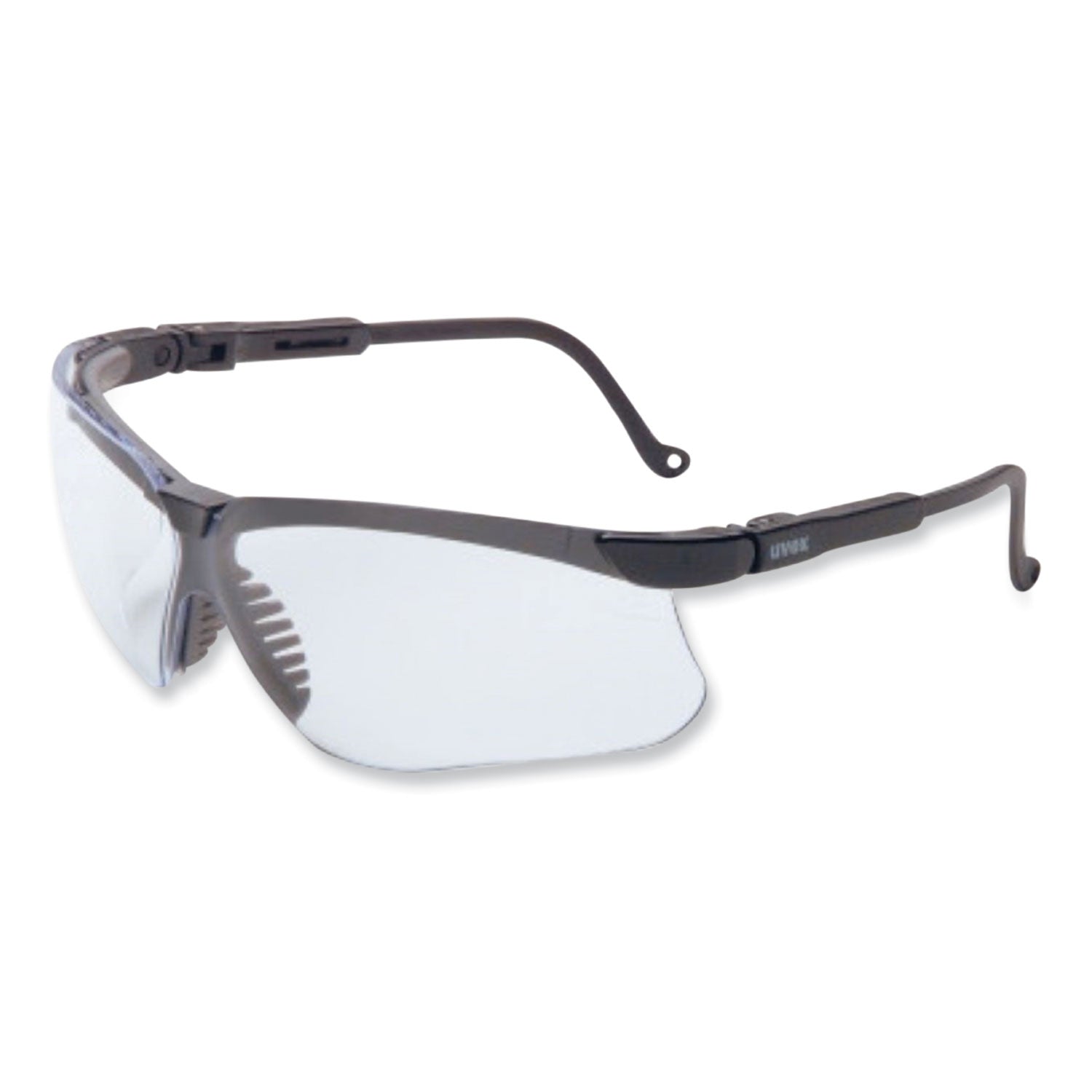genesis-safety-eyewear-black-nylon-frame-clear-polycarbonate-lens_uvxs3200hs - 1